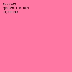 #FF77A2 - Hot Pink Color Image